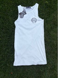 White chrome hearts tank top