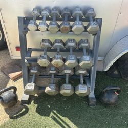 DB Weight Set With Rack 