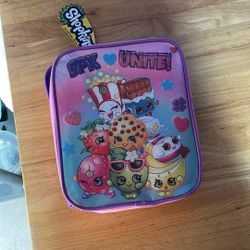Nwt Shopkins Pink Insulated Lunch Bag