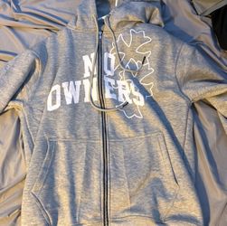 No Owners Cross Zip Up Size Large 