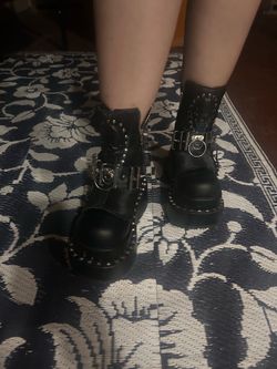 Demon in leather boots