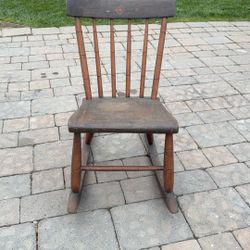 Kids antique rocking chair