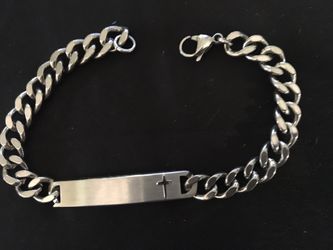 Stainless steel ID bracelet