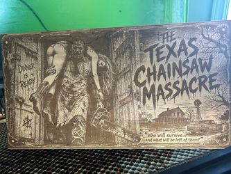 The Texas Chainsaw Massacre Laser Engraved Wood Sign