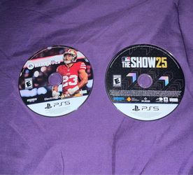 Madden NFL 25 & MLB The Show 25 PS5 Discs