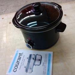 Courant 1.5 Quart Slow Cooker, Stainless Steel