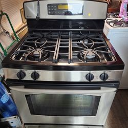 GE profile gas stove. 
