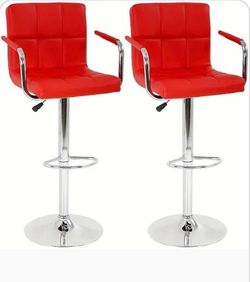 2 Red Barstools