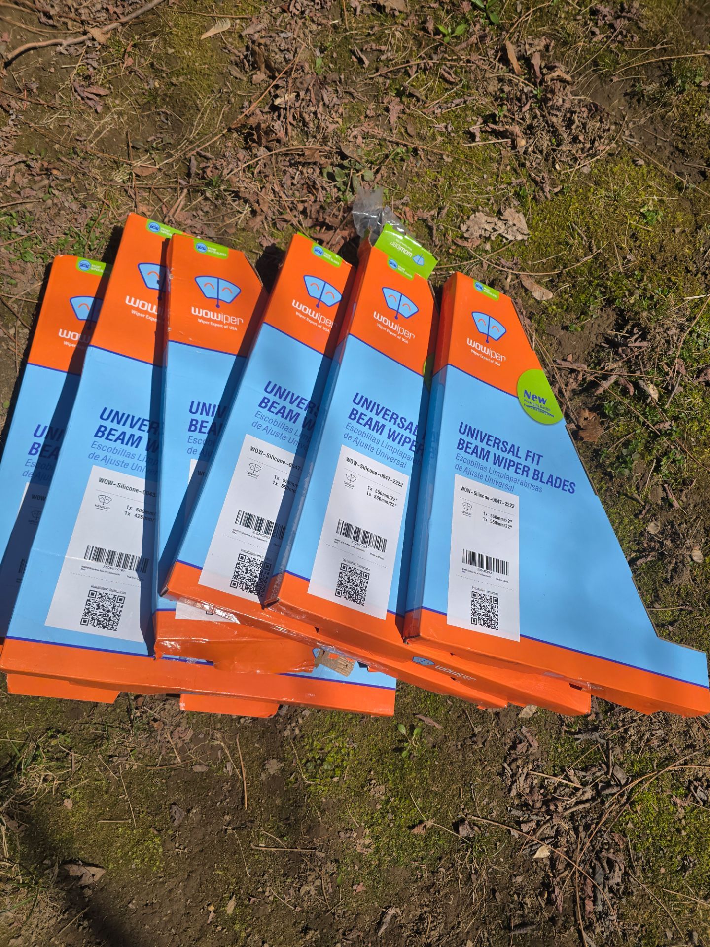 6 pairs of car wiper blades Size "22-"22