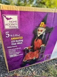 RARE 2019 HD Halloween Rocking Chair Witch