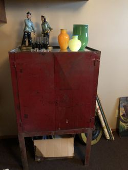 Vintage Metal Hutch