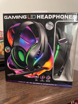 Gaming LED Headphones with RGB Lights