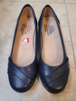 LifeStide Velocity  LOYAL Womens BLUE Flat Ballet Slip On