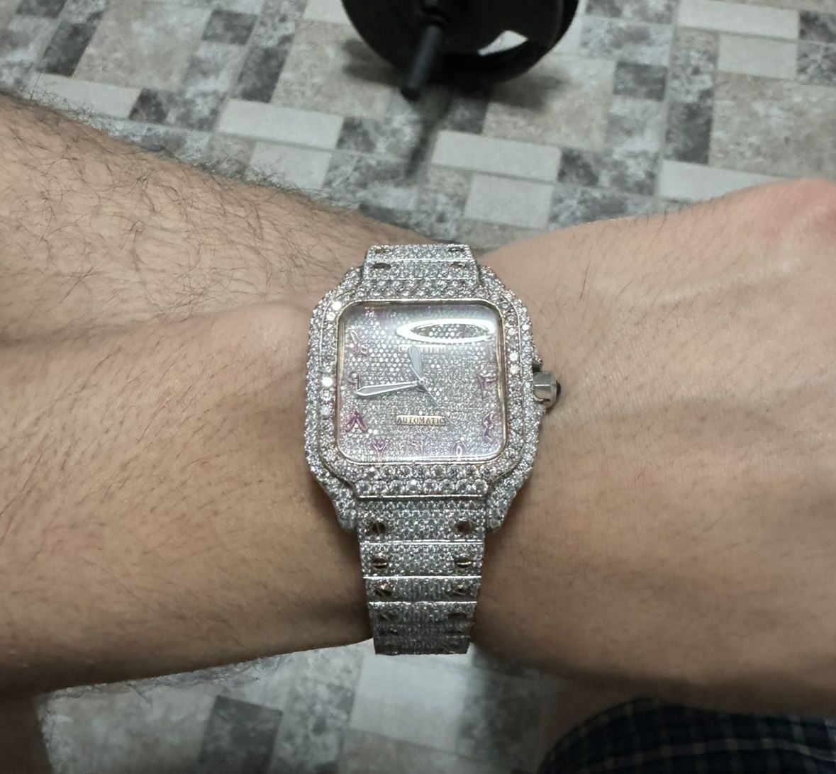 💎 Iced Out Luxury Watch – Fully Flooded, Like New! 💎
