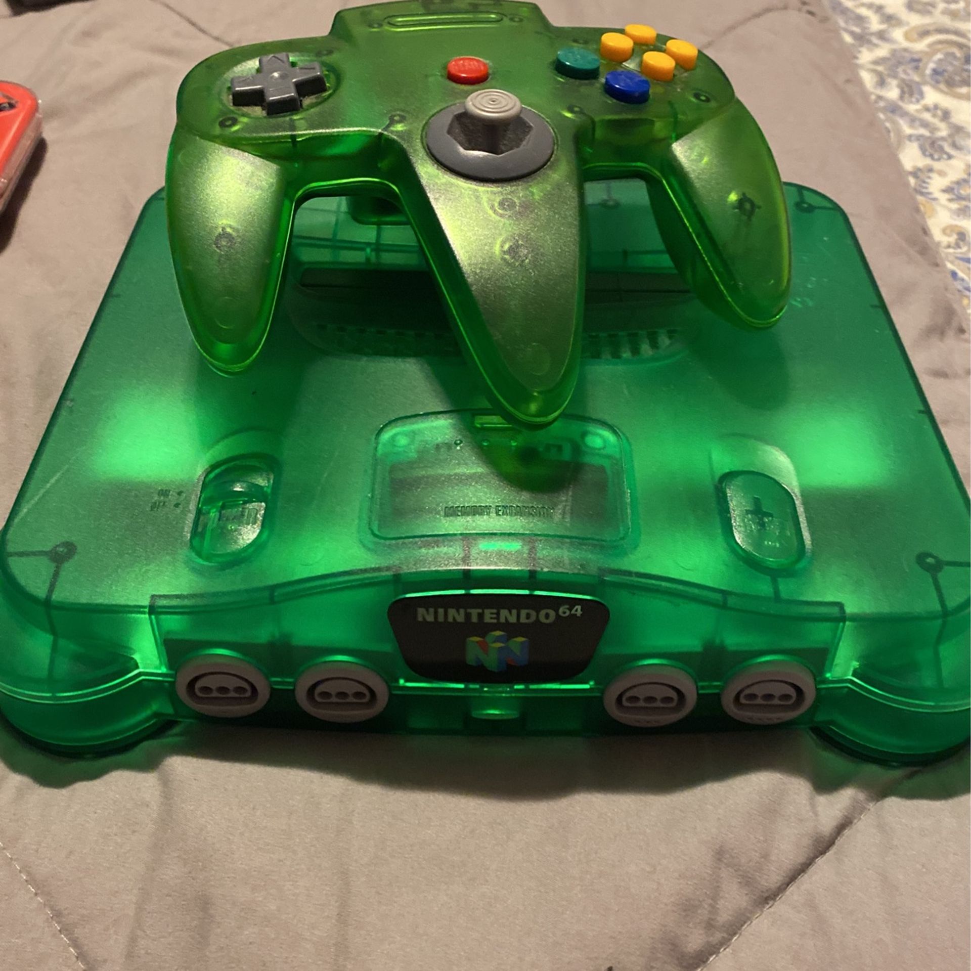 Nintendo 64 Green Console