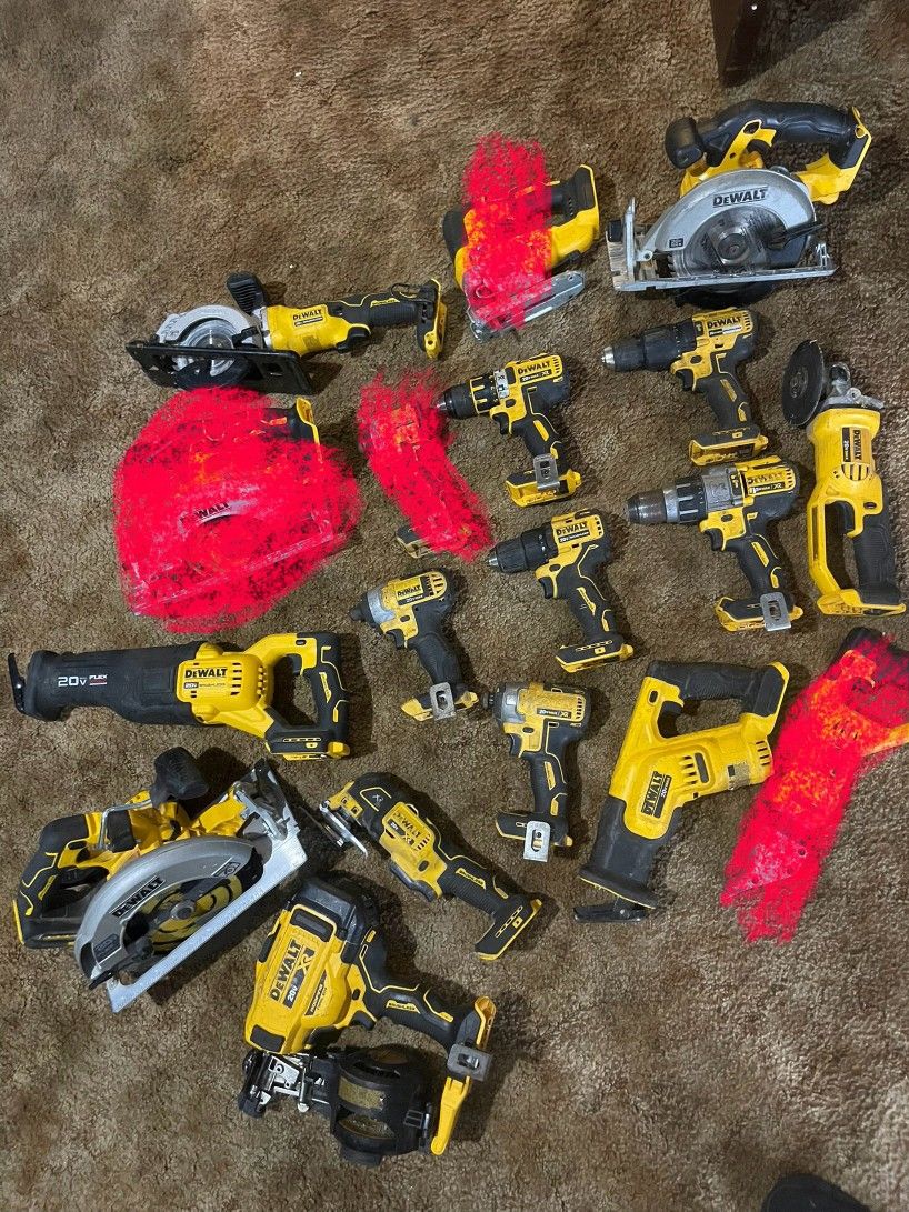 Cordless DeWalt Tools