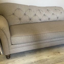 Taupe Chaise Lounge Sofa 