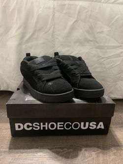 DC Shoes all black, size 6.5 US Men’s.
