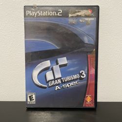 Gran Turismo 3 A-spec PS2 PlayStation 2 CIB w/ Reg Card Black Label Video Game