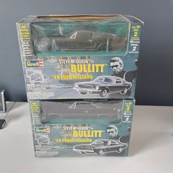 Revell Steve McQueen Bullitt '68 Charger & 1968 Mustang Fastback 1:25 Diecast