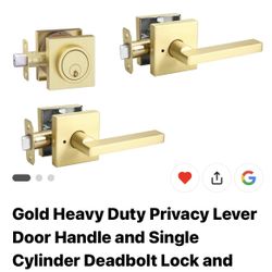 Door Handle And Door Lock With Keys 