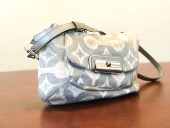Coach grey fabric bag. Great shape.