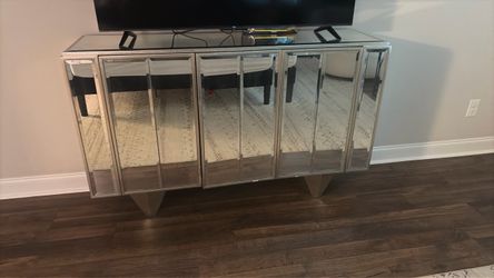 Mirror TV Stand w/Storage
