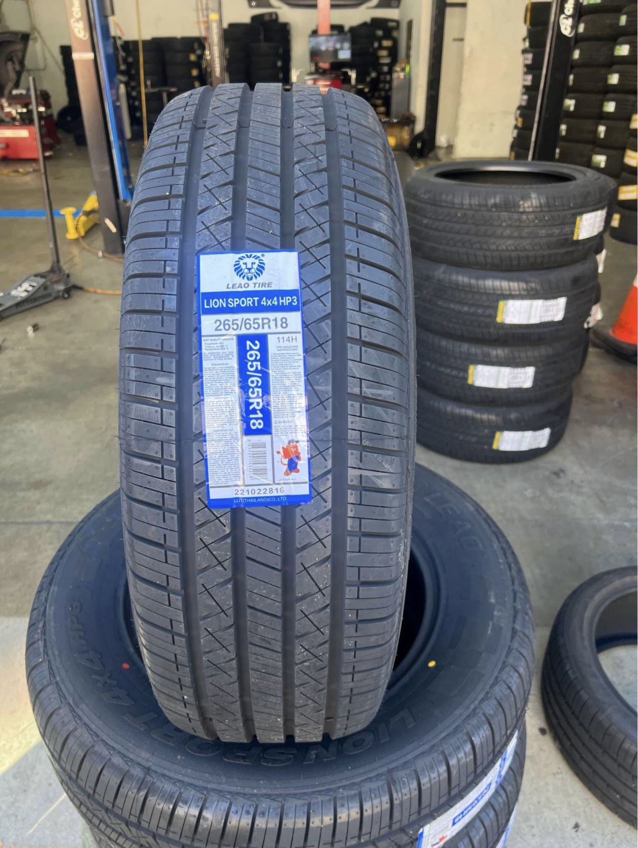 New Tires 265/65R18 Lion Sport HP3 Tires For Sale, FREE ALIGNMENT INSPECTION