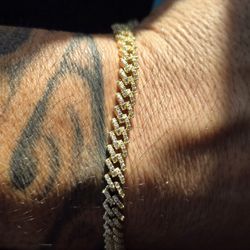 7.5 In Moissanite Monaco Gold Over