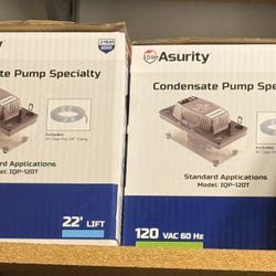 Asurity Condensate pump 120 Vac 60 Hz 22’ Lift 