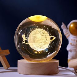 Creative glowing crystal ball night light ornament - a soothing decorative item for the desktop. Ideal gift for boyfriends or girlfriends on their bir