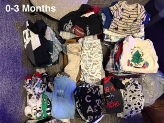 Baby Boy Clothes Newborn - 9 months $10 per bag