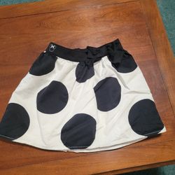 DISNEY MINNIE POK-A-DOT SKIRT w/EMBROIDERY MINNIE LOGO ON WAIST WITH BLACK BOW SIZE 6 KIDS SEE DESCRIPTION 