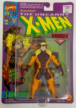 Uncanny X-MEN Sabretooth Action Figure 1993 Marvel Toybiz MOC New On Card