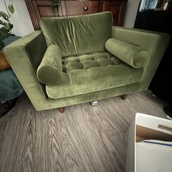 Green cozy chair