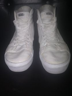 Vans Sk8-Hi Tapered Canvas Shoe
All White 
Women's Size 7.5
