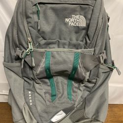 The North Face Recon FlexVent Backpack Multi Pocket Hiking Outdoors Grey