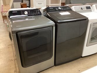 Samsung Top Load Washer and Electric Dryer Set