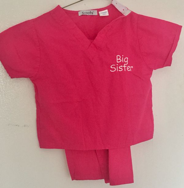 Scoots Little GirlsBig Sister Scrubs SC11P2BSPARENT