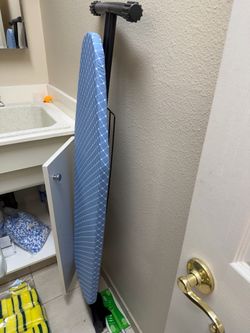 Ironing board and iron