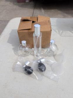 Set of perfume bottles