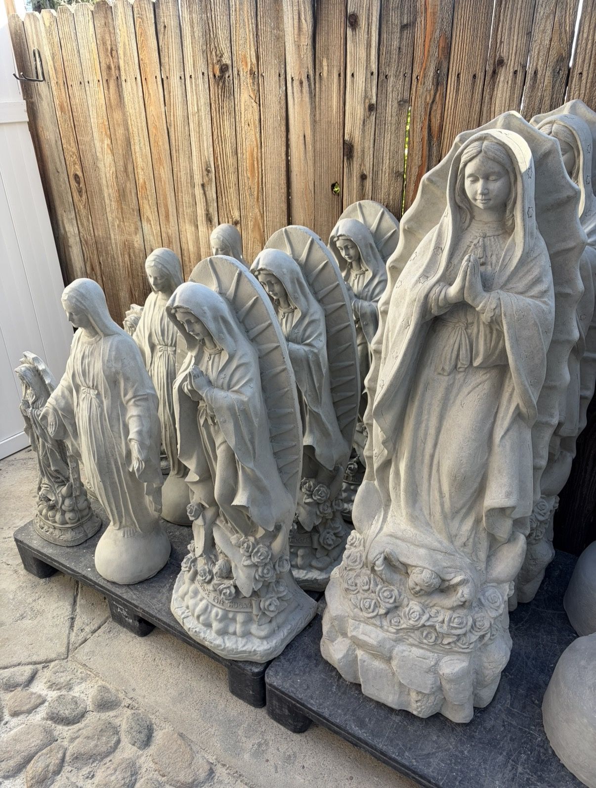 Virgin Mary Stone Statues