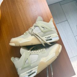 Off-White x  Air Jordan 4 Retro SP 'Sail'