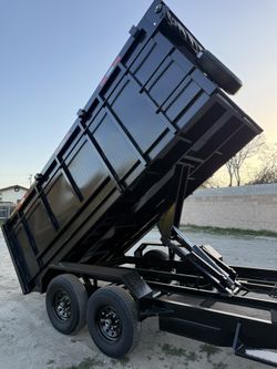 New 8x4x14 Heavy Duty Scissor Lift Hydraulic Dump Trailer Fully Loaded 💎