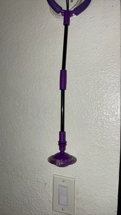 Purple Ring Light with Adjustable Stand