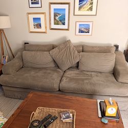 2 Green Microfiber Couches