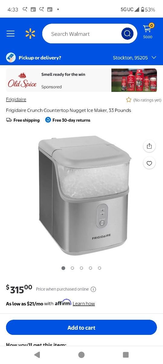 Fridgadair Counter Top Ice Machine 