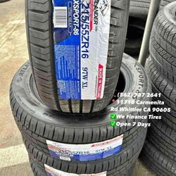 215/55r16 atlander Set of Tires Installed and Balanced Set de Llantas Nuevas Instaladas y Balanceadas