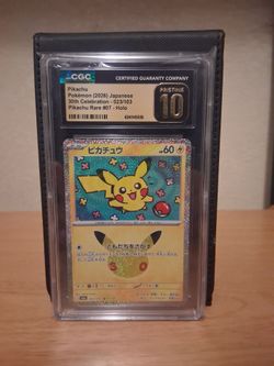 CGC 10 Pristine Pikachu Holo Japanese Pokémon Card