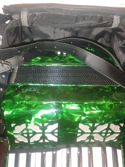 Green Pearl Accordion with Gig Bag